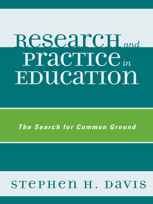 cover image of Research and Practice in Education